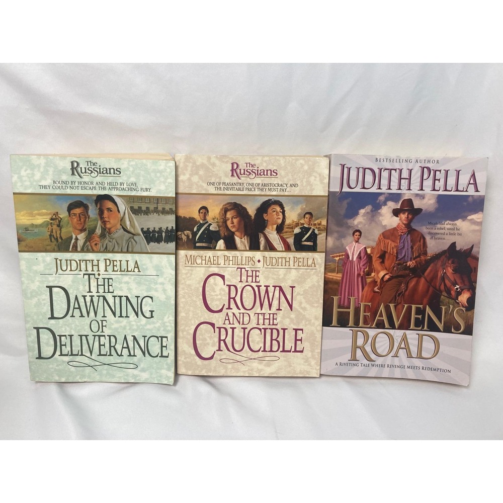 Judith Pella Michael Phillips Lot of 3 Christian Historical Fiction PB Books